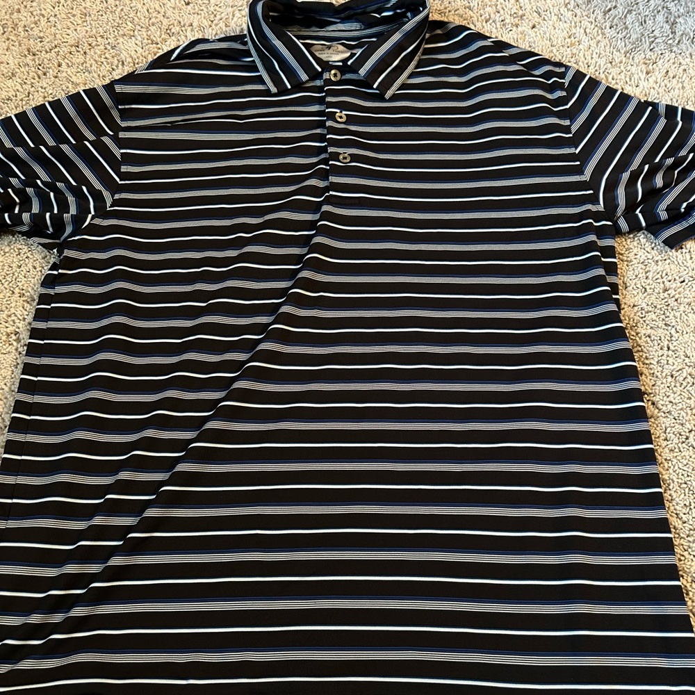 Game Time striped polo size large